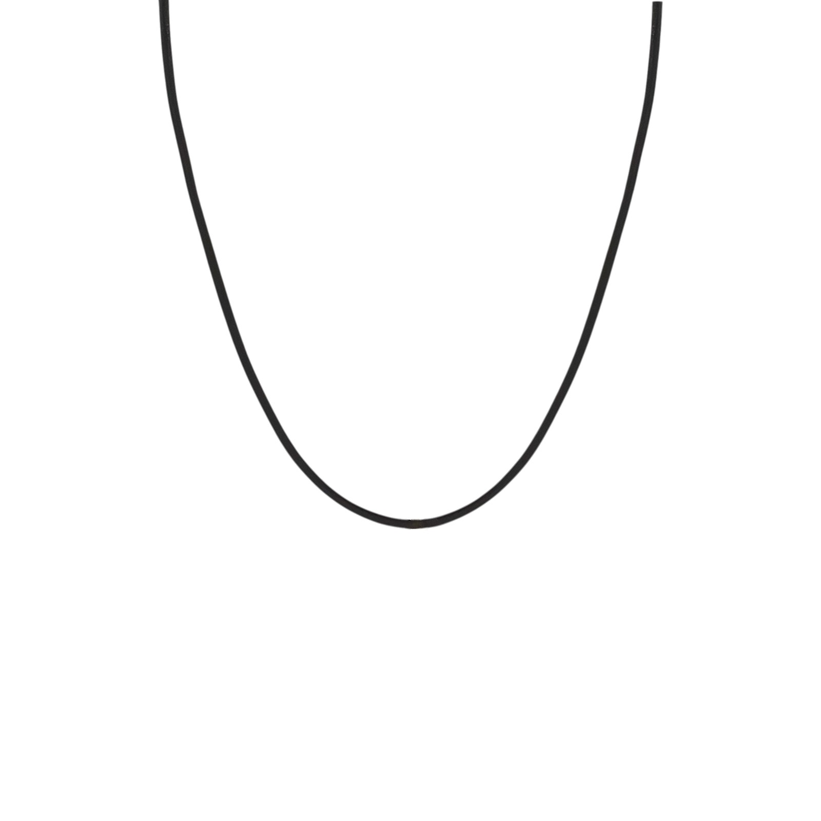 Zoe Chicco 14k Gold Leather Cord Necklace In Black — image 3 of 8